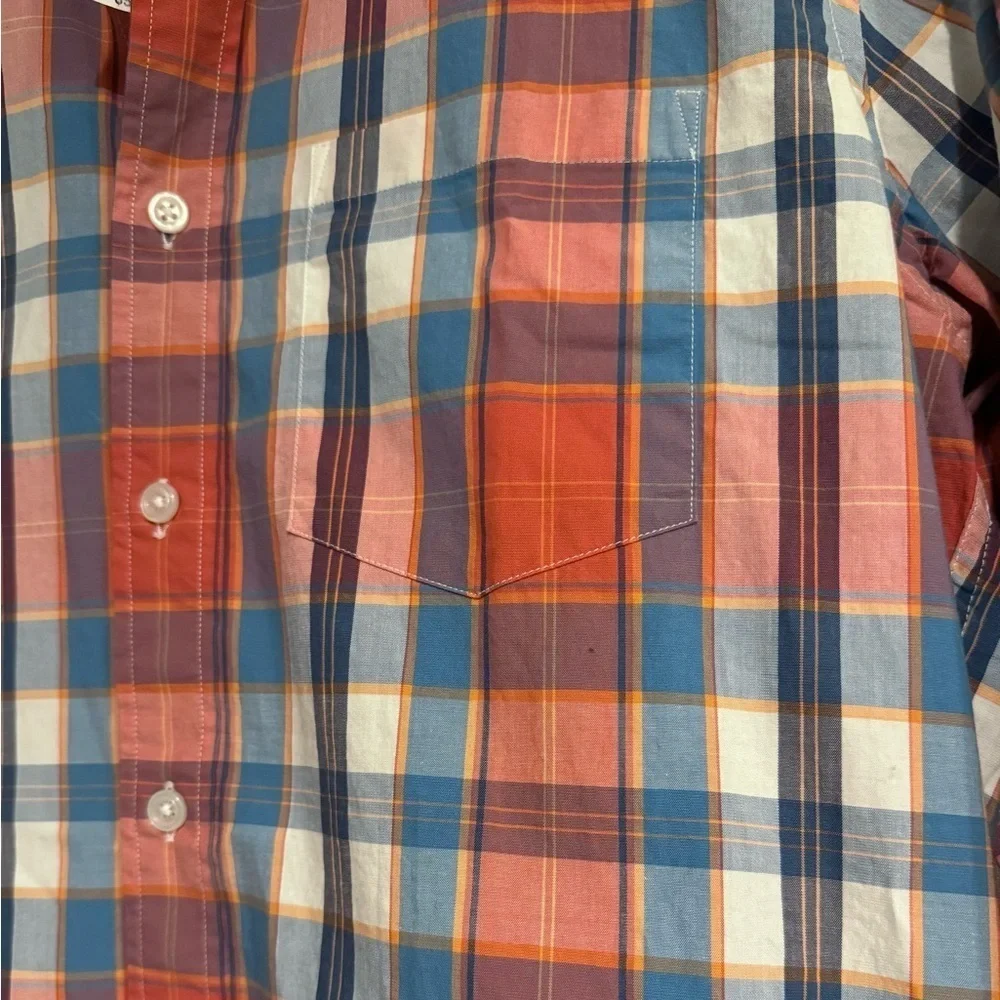 NWT J.Crew Flex Washed Plaid Button Down Shirt Size Small